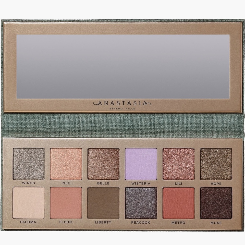Anastasia Eyeshadow Palette with Vibrant Green & Pink Hues